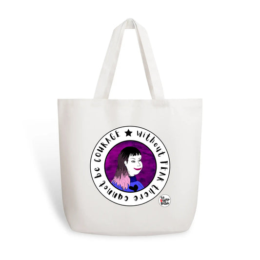 Without FEAR There Cannot Be COURAGE Cotton Tote Bag - Single-sided Print