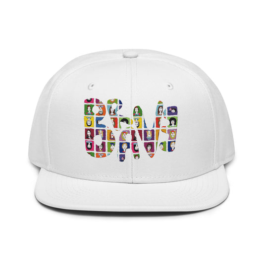 Front of Brave People White Cap for Women and Men by The Bravest Project