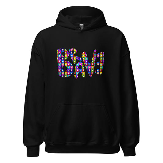Front of Brave People Black Hoodie designed by The Bravest Project TheBP