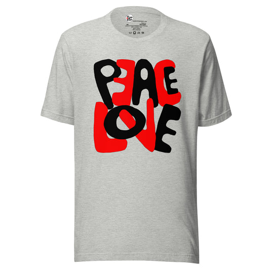 Peace Love Graphic Tee - Available in Grey and White